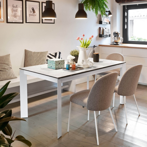 Table avec allonge en céramique et métal - Baron Connubia® - 3