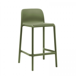 Tabouret d'extérieur en polypropylène taupe - Faro