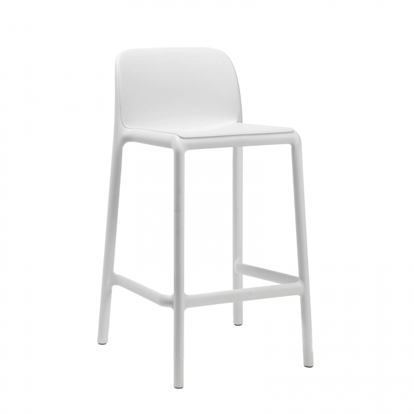 Tabouret d'extérieur en polypropylène taupe - Faro - 3