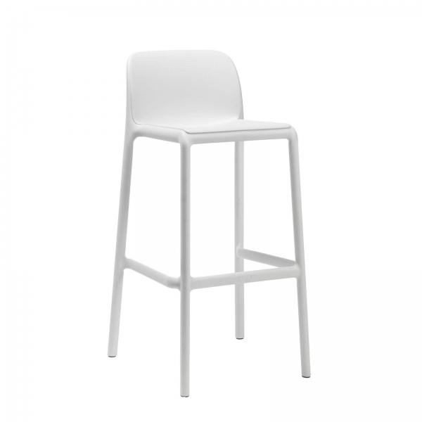 Tabouret d'extérieur en polypropylène taupe - Faro - 9