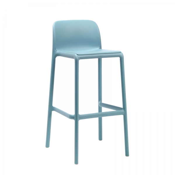 Tabouret d'extérieur en polypropylène taupe - Faro - 10