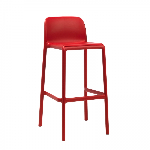 Tabouret d'extérieur en polypropylène taupe - Faro - 11