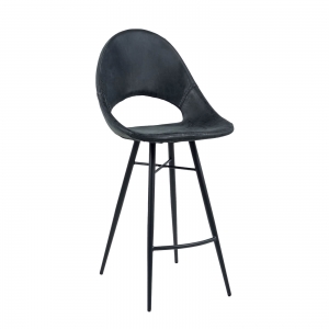 Tabouret snack design avec coque ajourée - Isidore