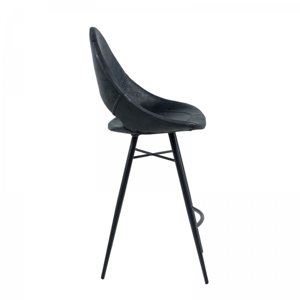 Tabouret snack design noir - Isidore - 5