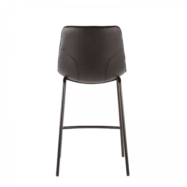 Tabouret coque snack en synthétique noir - Coque - 5
