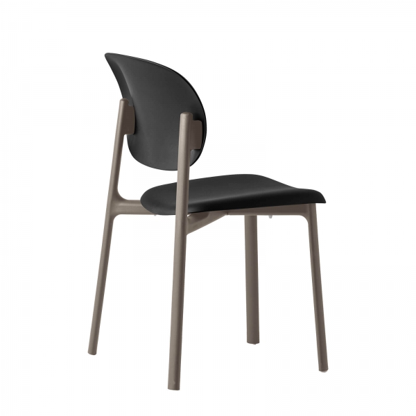 Chaise empilable en polypropylène recyclé - Zero Connubia® - 4