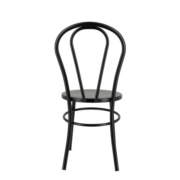 Chaise bistrot style vintage noire - Madina - 7