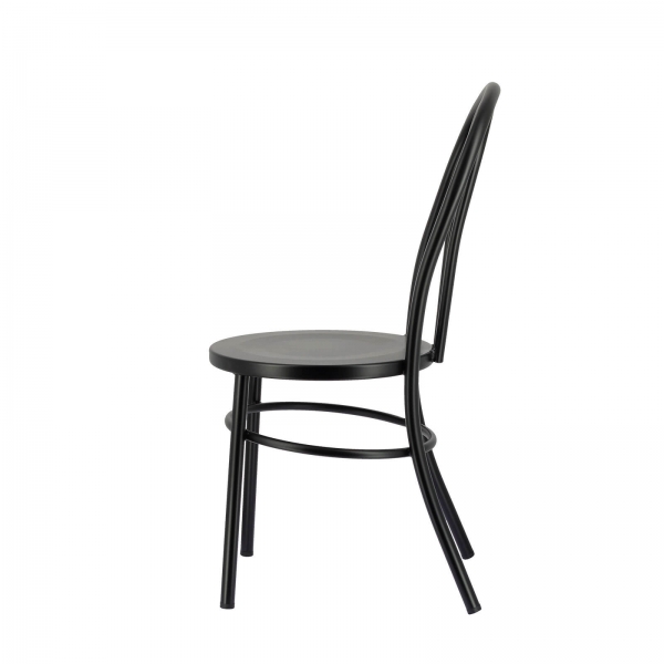 Chaise bistrot style vintage noire - Madina - 9
