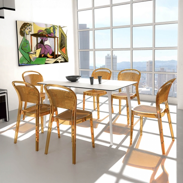 Chaise design en plexi Bee - 2