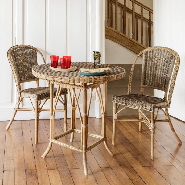 Chaise en rotin vintage - Albertine - 3