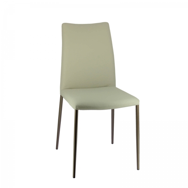 Chaise contemporaine en tissu avec dossier flexible - Atlas Connubia© - 5