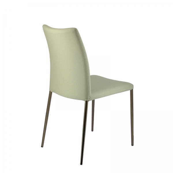 Chaise contemporaine en tissu avec dossier flexible - Atlas Connubia© - 9