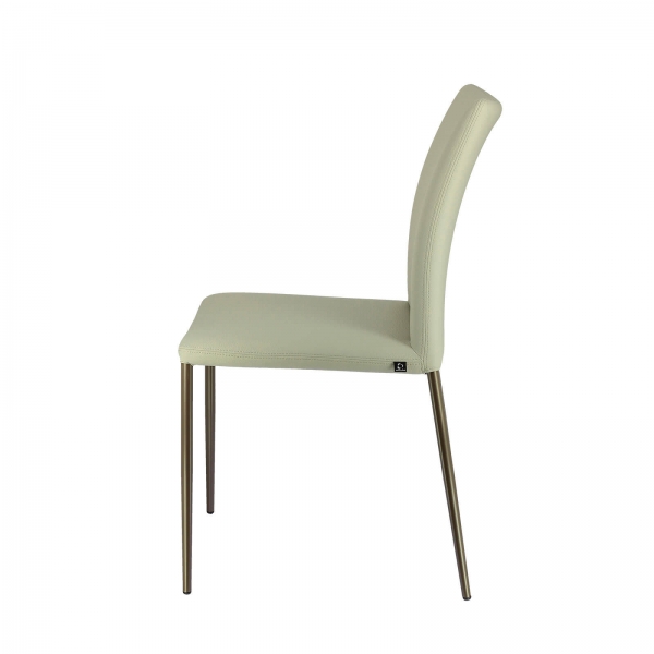 Chaise en tissu avec dossier flexible ergonomique - Atlas Connubia© - 12