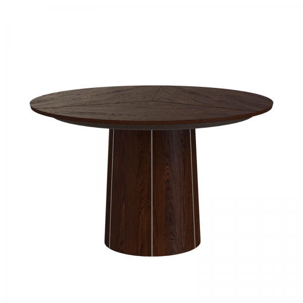 Table ronde extensible en bois avec pied central - SM33 - 2