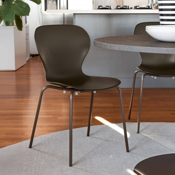 Chaise empilable en polypropylène avec pieds en métal - OPS ! CB/2310 Connubia© - 1